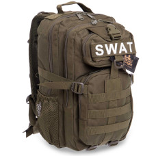 Рюкзак тактичний штурмовий Silver Knight SWAT-3P розмір 40x23x18см 16л Олива