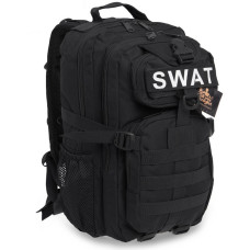 Рюкзак тактичний штурмовий Silver Knight SWAT-3P розмір 40x23x18см 16л Чорний