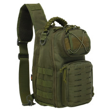 Сумка тактична з однією лямкою Silver Knight 8037 розмір 34x11x20см 9л Олива