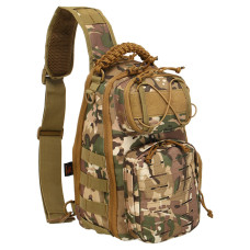 Сумка тактична з однією лямкою Silver Knight 8037 розмір 34x11x20см 9л Multicam
