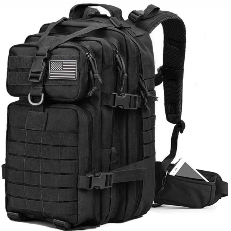 Рюкзак тактичний Silver Knight ZD11 розмір 47x28x25см 35л Чорний