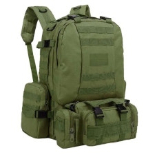 Рюкзак тактичний триденний штурмовий Silver Knight TY-213 розмір 50х34х15см 40+10л  Олива