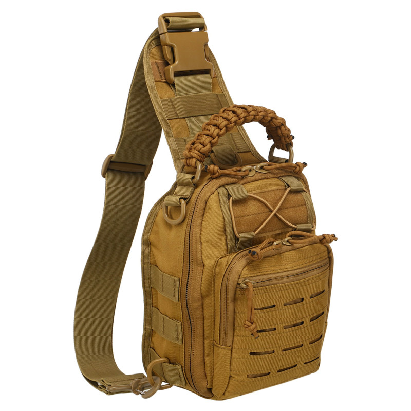 Сумка тактична Silver Knight 8025 Paracord II розмір 25x10x19см 5л Койот